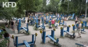 Domowa siłownia uczestnika konkursu Twoja Siłka organizowanego przez KFD
